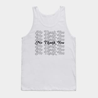 No Thank You Bag Tank Top